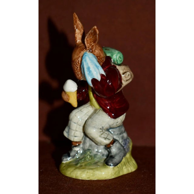 Vintage (1980's) Bunny Figurine (Billie Bunnykins - Cooling Off) Figurine made by Royal Doulton. Ceramic/Porcelain in a...