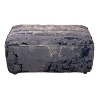 Timothy Oulton Faded & Degraded Peat Smudge Footstool For Sale