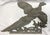 Mid Century Cast Aluminum Silvertone Flying Pheasant Wall Sculpture For Sale - Image 9 of 10