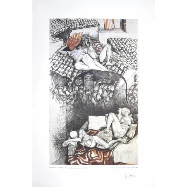 The sleep of reason produces monsters - From The Allegories is a mixed colored offset print by the Sicilian artist Renato...