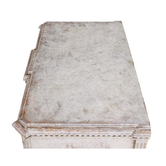 19th Century Swedish Painted Breakfront Chest of Drawers For Sale - Image 10 of 11