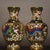 Pair of Vintage Chinese Cloisonné Dragon & Phoenix Vases With Gilded Ground For Sale - Image 9 of 9