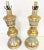 Vintage Italian Fluted Wood Silver and Gold Gilt Lamps- a Pair For Sale - Image 9 of 13
