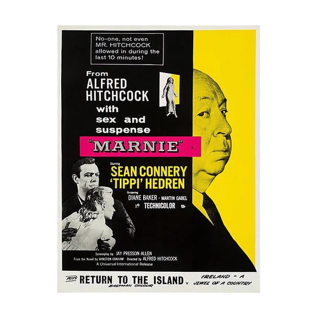 Marnie Original Vintage Movie Poster, British, 1964 For Sale