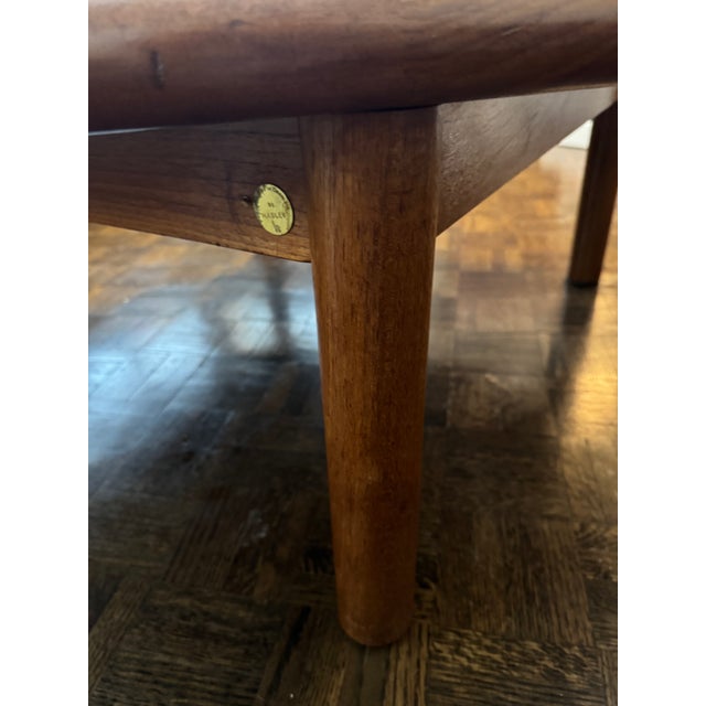 Teak Danish Coffee Table by Tue Poulsen for Haslev Mobelsnedkeri. Numbered piece (800). The table is in mint condition as...