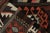 Textile 1940s Vintage Kilim in Brown With Blue and Red Tribal Patterns For Sale - Image 7 of 8