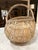 Wood Large Vintage Handwoven Farmhouse Buttock Egg Basket or Harvest Basket. Great in Americana, Primitive & Cottage Core Decor. See Pics! For Sale - Image 7 of 8