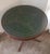 Wood Gorgeous Round Mahogany Table With Green Leather Top For Sale - Image 7 of 13
