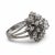 Vintage Diamond 14k White Gold Cocktail Ring, Size 4.5 For Sale In Los Angeles - Image 6 of 7