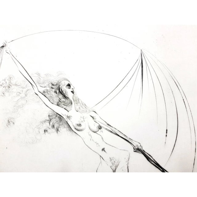 Salvador Dali - Venus in Furs - Original Stamp-Signed Etching 1968 For Sale - Image 3 of 9