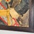 Blue One Patched Eye 1960s Vintage Framed Oil on Board Painting of Military Man For Sale - Image 8 of 12
