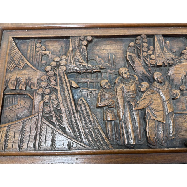 Brown Mid-Century Hand-Carved Chinese Camphor Wood Chest, Hong Kong For Sale - Image 8 of 12