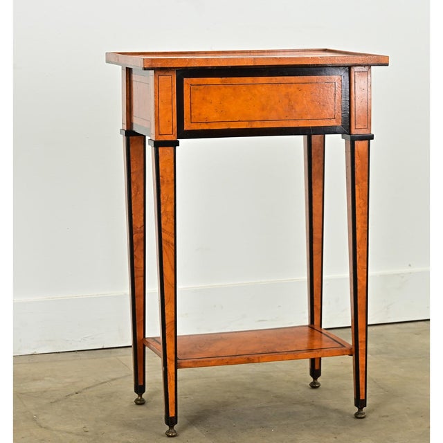 English 19th Century Birch Inlay Table For Sale - Image 4 of 12