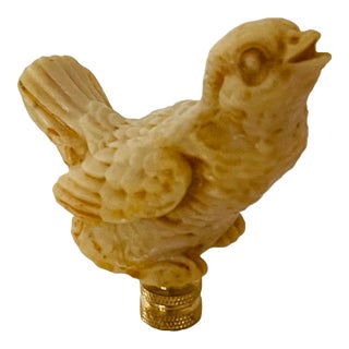 1960s Singing Sparrow Bird Figurine Lamp Finial For Sale