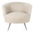 Alexander Velvet Retro Mid Accent Chair in Light Grey For Sale