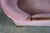 Antique Victorian American Empire Serpentine Walnut Pink Camelback Sofa Loveseat For Sale - Image 13 of 15