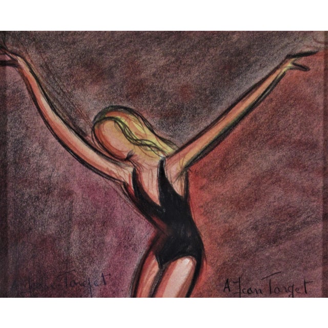 Realism Jean Target, Ballet dancer Helene Sauvaneix dans Neige, Theatre Montparnasse, 1950 For Sale - Image 3 of 6