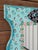 A wonderfully whimsical hand-painted wall mirror by artist Wendy McKinney, signed and dated 1998. The sculptural wood...