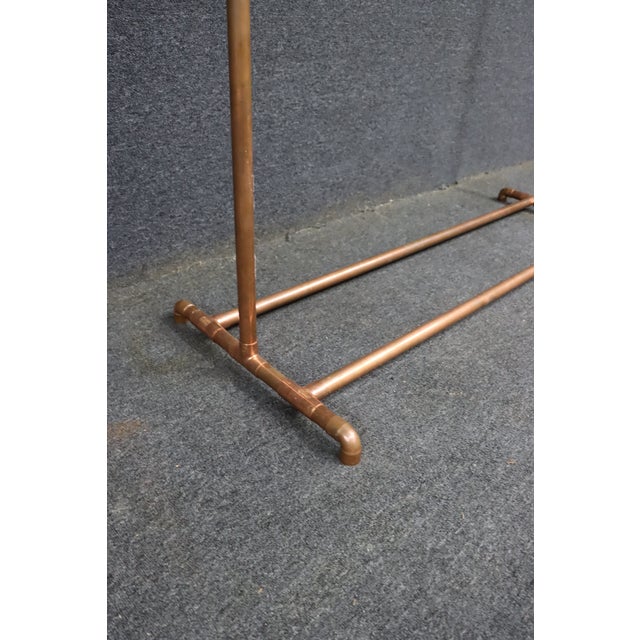2020s Industrial Copper Pipe Garment Rack or Retail Clothing Display Stand For Sale - Image 5 of 13