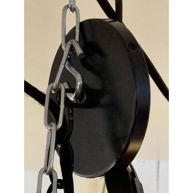 West Elm Contemporary Woven Dome Pendant Light For Sale - Image 10 of 12