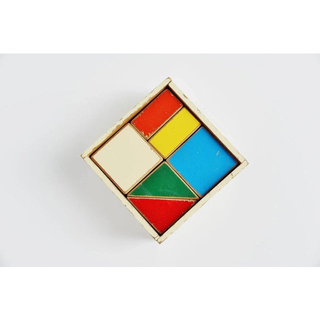 1950s Ado Puzzle Cubes Box by Ko Verzuu, Holland, 1955 For Sale - Image 5 of 7