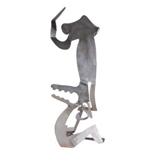 Guido Hafner, Mensch Mit Mensch (Human with Human), 1990s, Metal For Sale