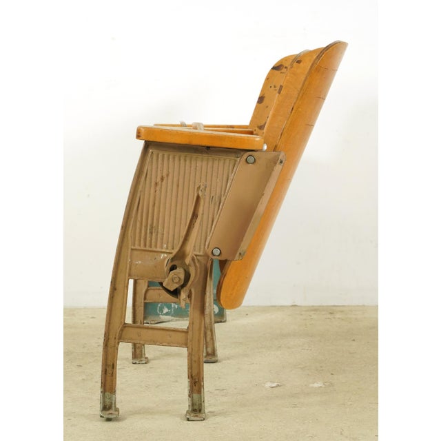 Vintage Art Deco Theater Auditorium Seats For Sale - Image 9 of 12