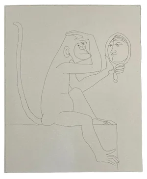 François-Xavier Lalanne, The Monkey, 2002, Etching
