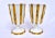 1970s Majolica Bamboo With Dragonflies Beverage Goblets S/11 For Sale - Image 10 of 13