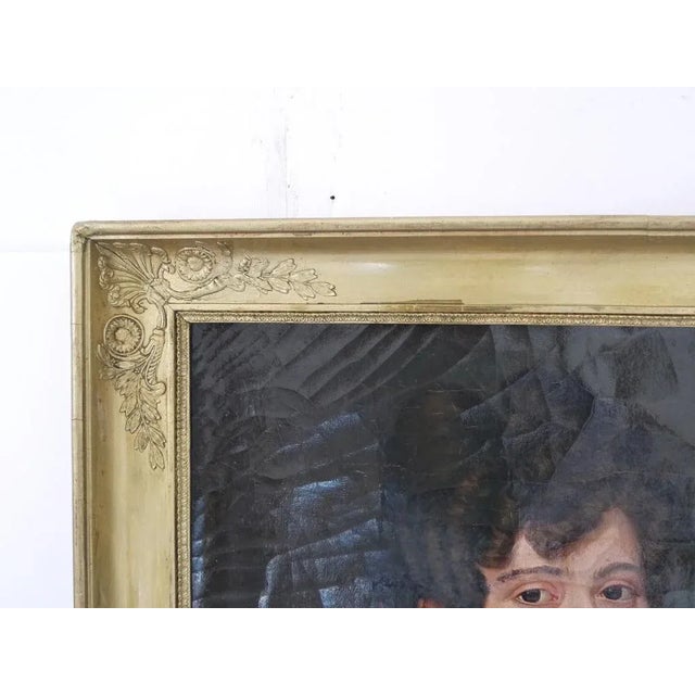Figurative Early 20th Century French Oil Portrait Painting of a Young Women, Framed For Sale - Image 3 of 13