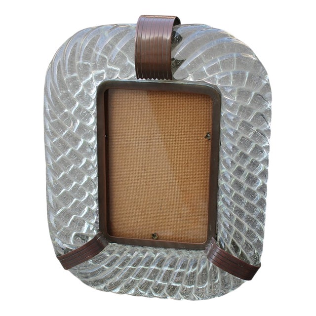 Murano Glass Photo Frame from Venini, 1930 For Sale