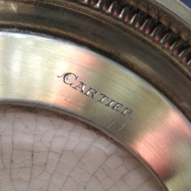 Cartier Silver-Mounted Persian Ceramic Bottle Vases - A Pair For Sale In New York - Image 6 of 12