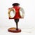 1950s Huge Aldo Tura Red Goatskin Lantern Table Lamp For Sale - Image 14 of 16