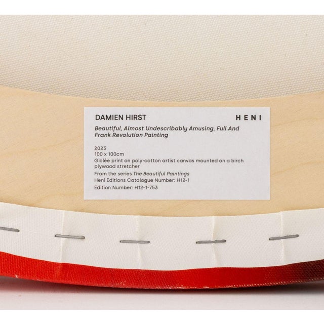 Red Damien Hirst "The Beautiful Paintings", 2023 For Sale - Image 8 of 8