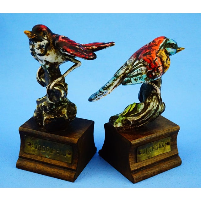 20th Century Exotic Ceramic Birds, Italy, 1950s, Set of 2 For Sale - Image 6 of 18
