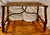 Vintage Table Base made of French Oak Wood & Wrought Iron. This listing is for the table base only.