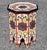Beige - Multicolor Moroccan Hand-Painted Floral Accent Table For Sale In Orlando - Image 6 of 6
