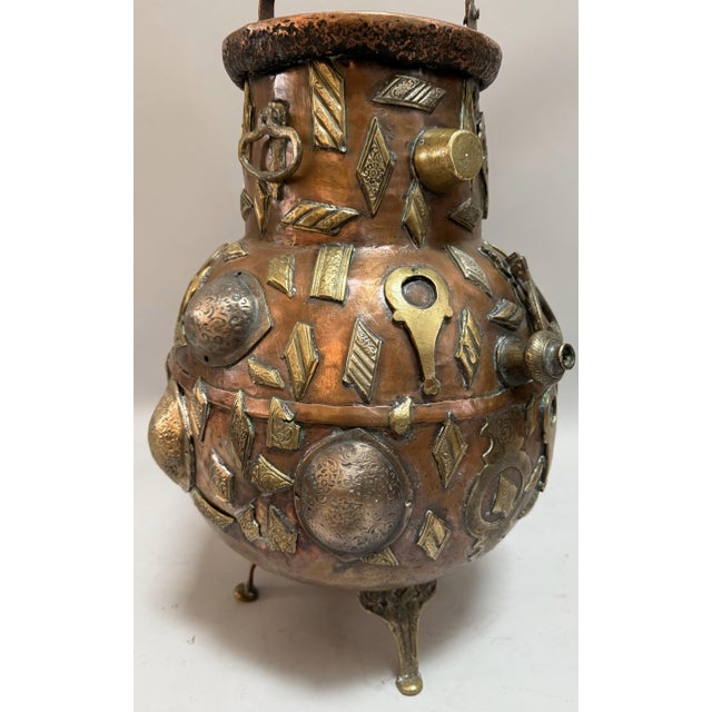 Metal 19th-Century Tibetan Copper and Brass Ritual Vessel For Sale - Image 7 of 12