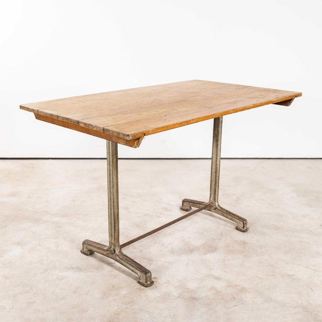 1930s Vintage Bistro Dining Table, 1930s For Sale - Image 5 of 9