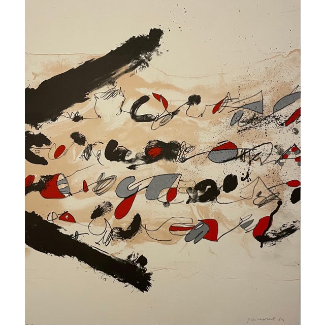 1980s Josep Guinovart Bertrán, Abstract Latin American Art Spanish Catalan Lithograph Josep Guinovart New York, 1984 For Sale - Image 5 of 8