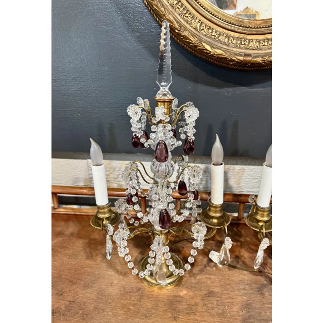 French Pair French Bagues-Style Girandoles For Sale - Image 3 of 13