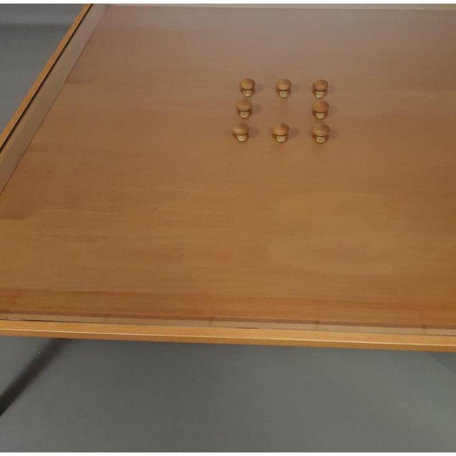 Coffee Table with Cork and Glass Top For Sale - Image 15 of 18