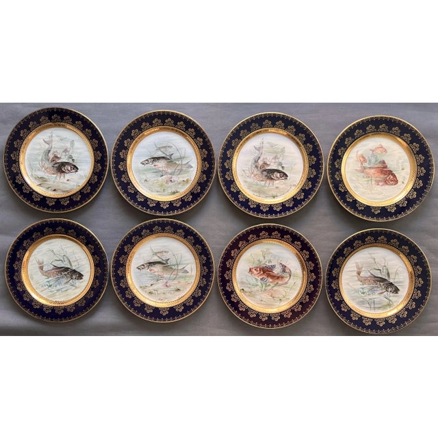 Dishes from Karlsbad, 1880, Set of 8 For Sale - Image 9 of 9