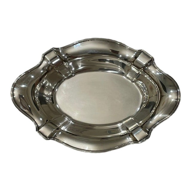 Antique Gorham "Plymouth" Sterling Silver Oval Serving Bowl for Bigelow, Kennard & Co. For Sale