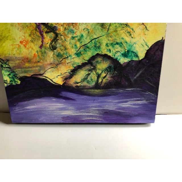 "Spirit of the South Mountain" Original Watercolor Landscape Painting For Sale - Image 4 of 5