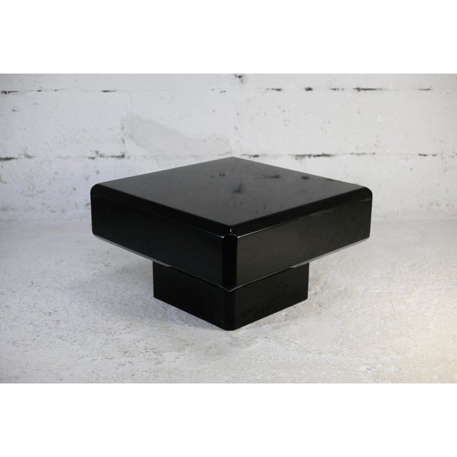 Lacquered Wood Coffee Table with Oblique Sides, France, 1970s For Sale - Image 10 of 18