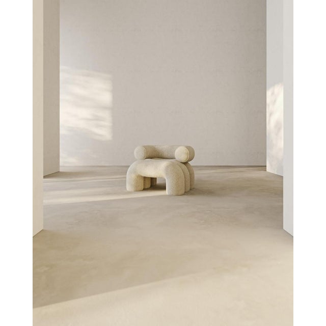 Set of Misty Beige Aurora Armchairs by Nelson Araujo For Sale - Image 4 of 14