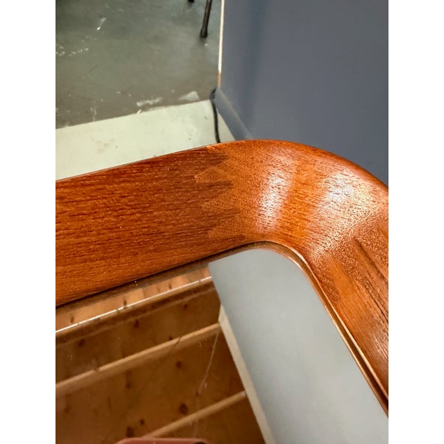 Pedersen & Hansen Teak Wall Mirror in Teak Mid 20th Century For Sale - Image 11 of 12