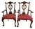 Vintage Chippendale Mahogany Carved Armchairs With Claw Feet For Sale