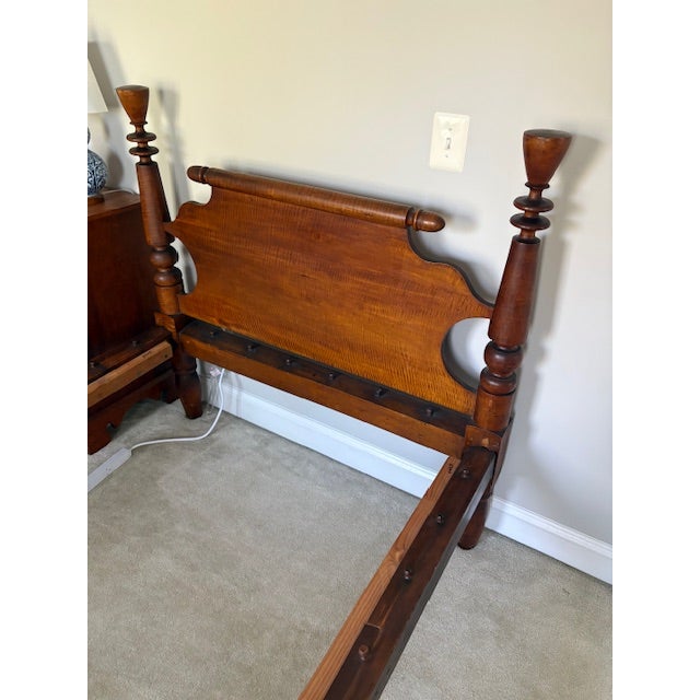 Early American Full Size Rope Bed For Sale - Image 9 of 11